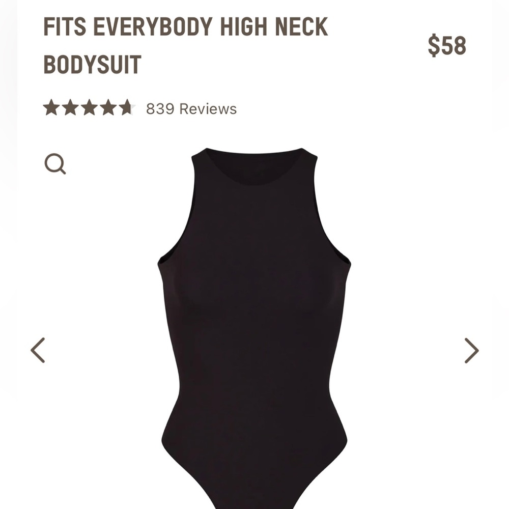 FITS EVERYBODY HIGH NECK BODYSUIT